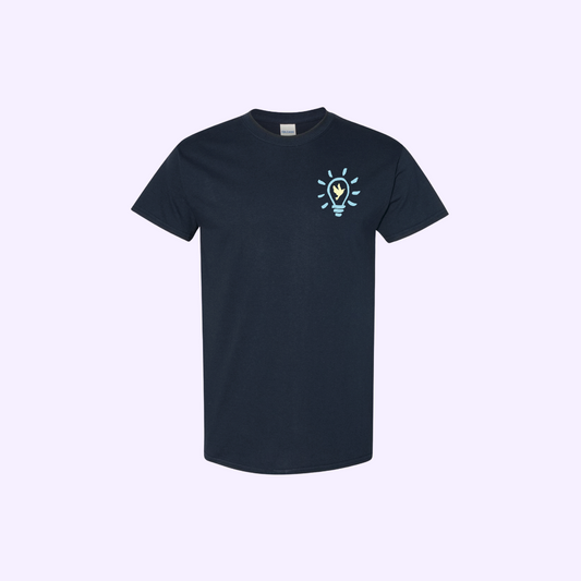 Hope & Light Tee - Yellow on Navy